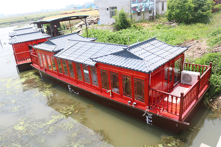 復(fù)古畫(huà)舫木船065