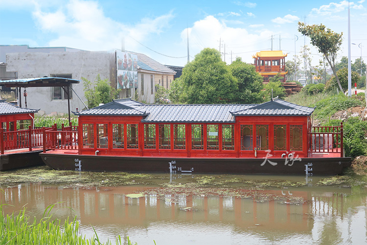 復(fù)古畫(huà)舫木船065