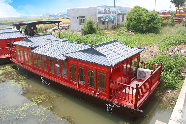 復(fù)古畫(huà)舫木船065